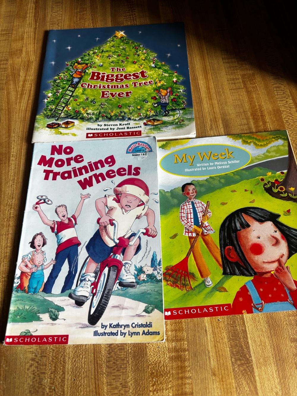 Scholastic Picture Book Trio - Green, Red, Blue Covers